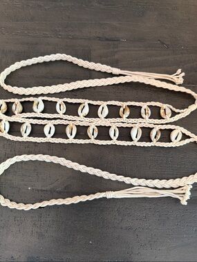 Handmade Braided Cowrie Shell Belt